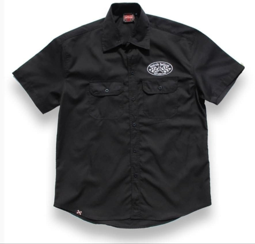 HOTROD HELLCAT ~ TO HELL AND BACK BUTTON UP SHIRT