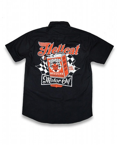 HOTROD HELLCAT ~ MOTOR OIL II BUTTON UP SHIRT