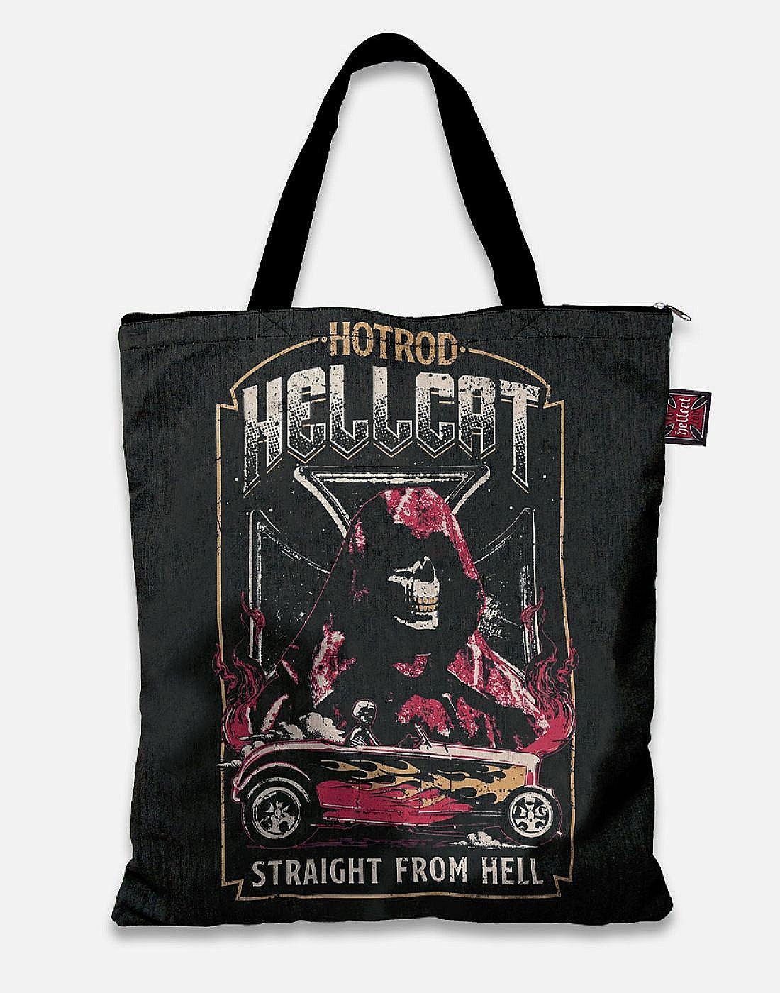HOTROD HELLCAT ~ STRAIGHT FROM HELL TOTE BAG