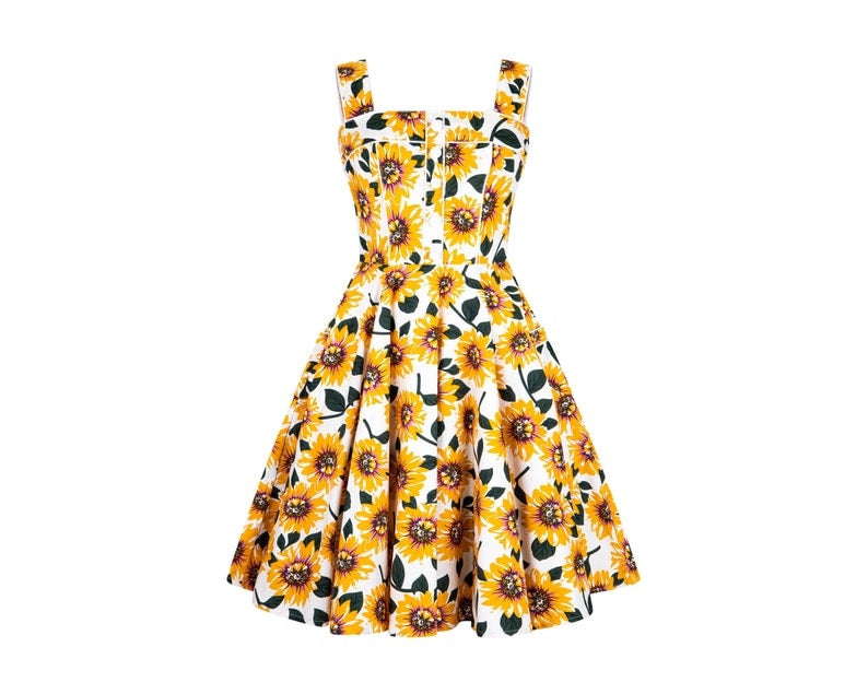 POISON IVY PIN UP ~ SUNFLOWER DRESS