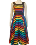 POISON IVY PIN UP ~ RAINBOW DRESS