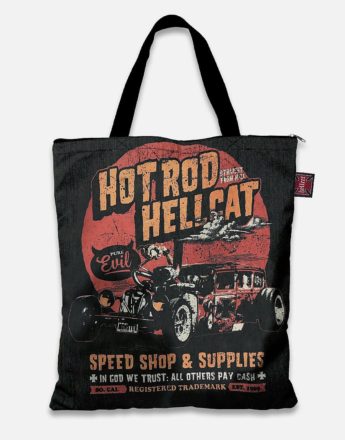 HOTROD HELLCAT ~ IN GOD WE TRUST TOTE BAG