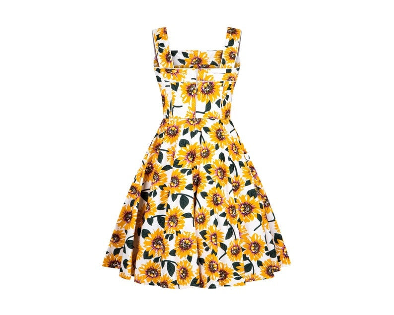 POISON IVY PIN UP ~ SUNFLOWER DRESS