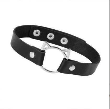 SILVER CAT CHOKER
