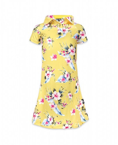 SIX BUNNIES ~ LUAU YELLOW DRESS