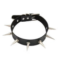 SILVER SPIKE CHOKER