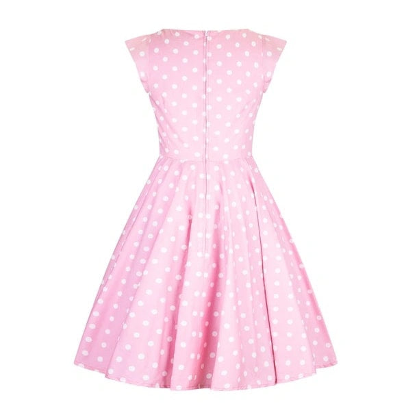 POISON IVY PIN UP ~ PINK POLKA DOT DRESS