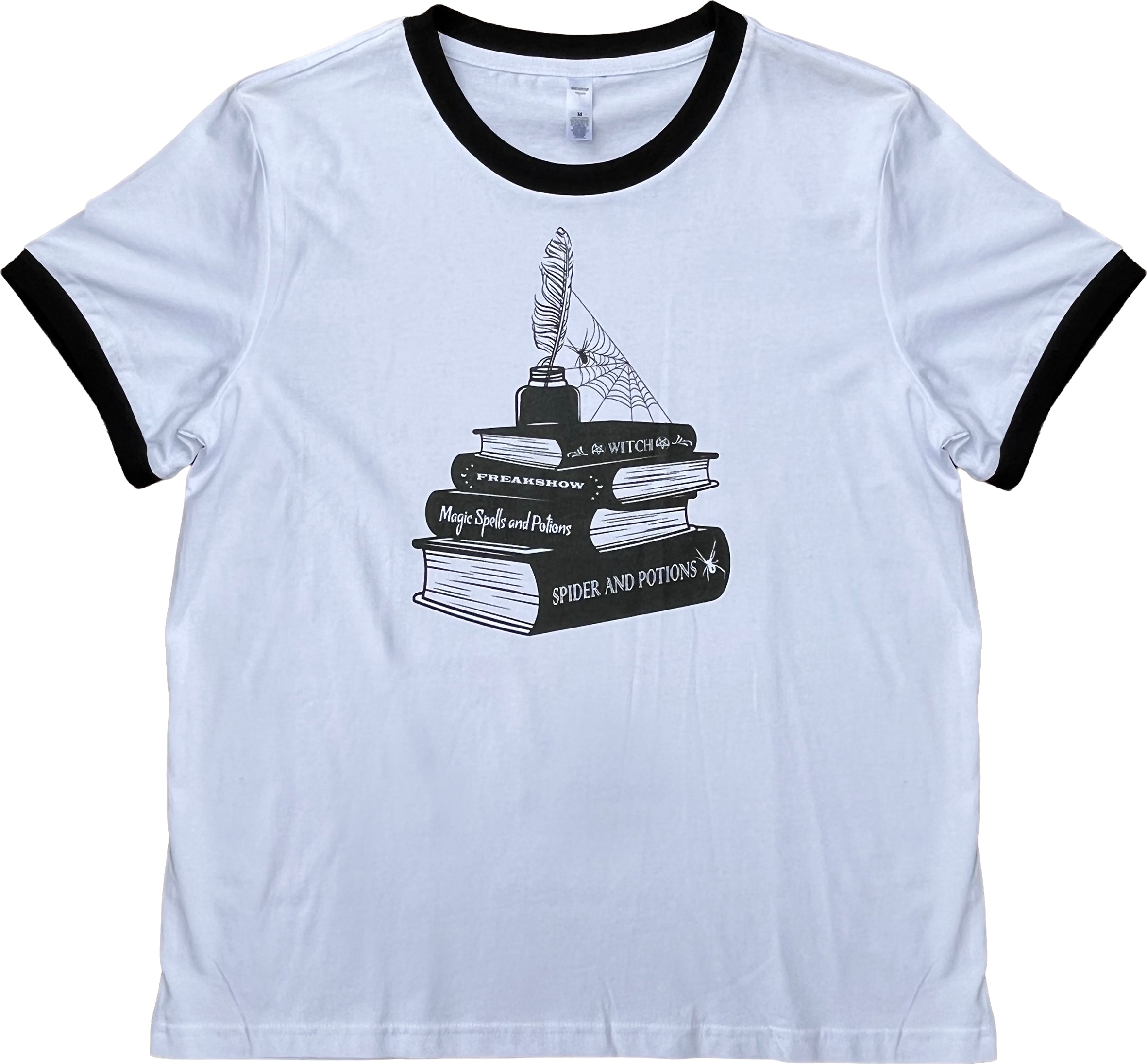 FREAKSHOW ~ SPELLBOOK RINGER LADIES T-SHIRT