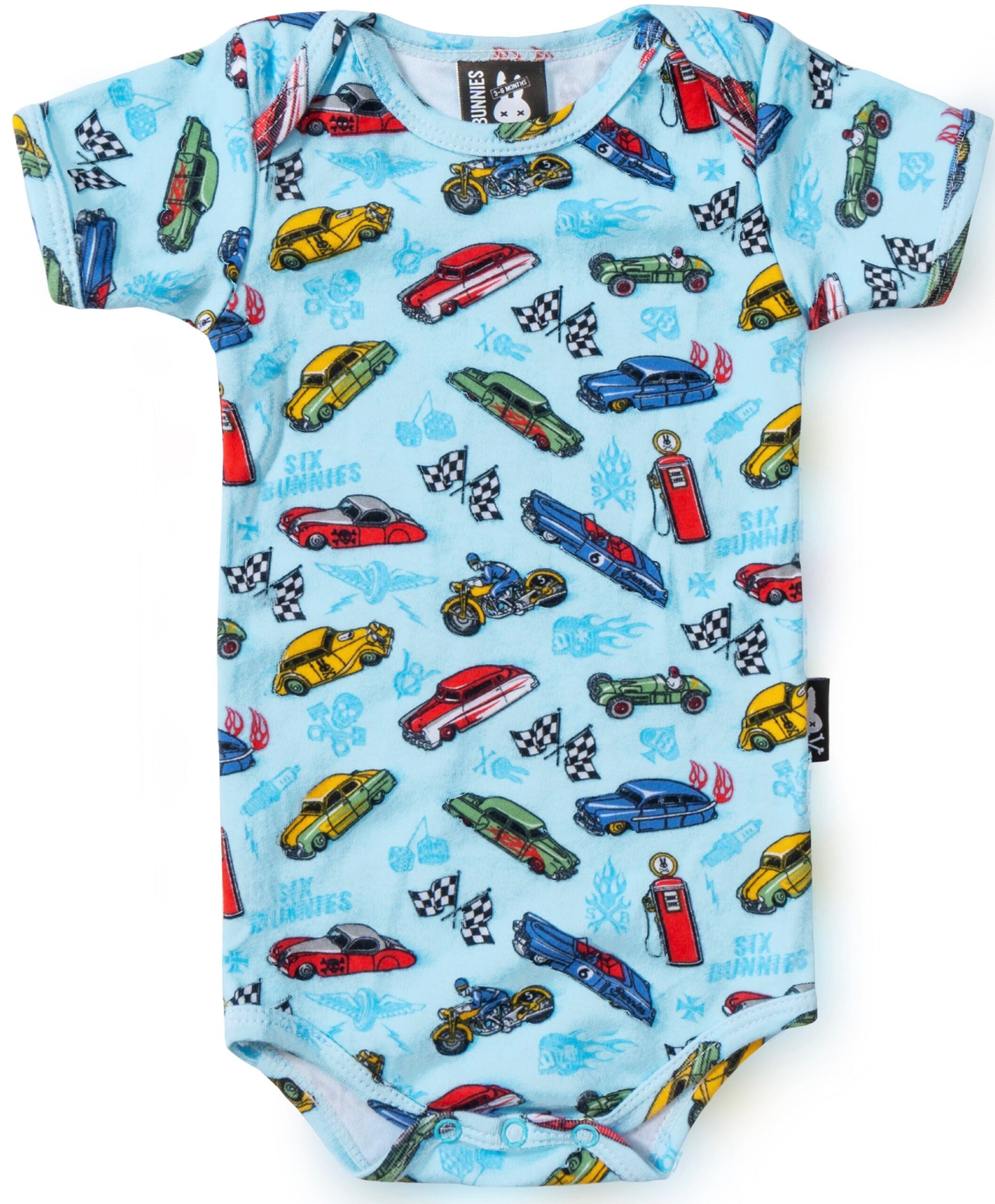 SIX BUNNIES ~ CARS ONESIE