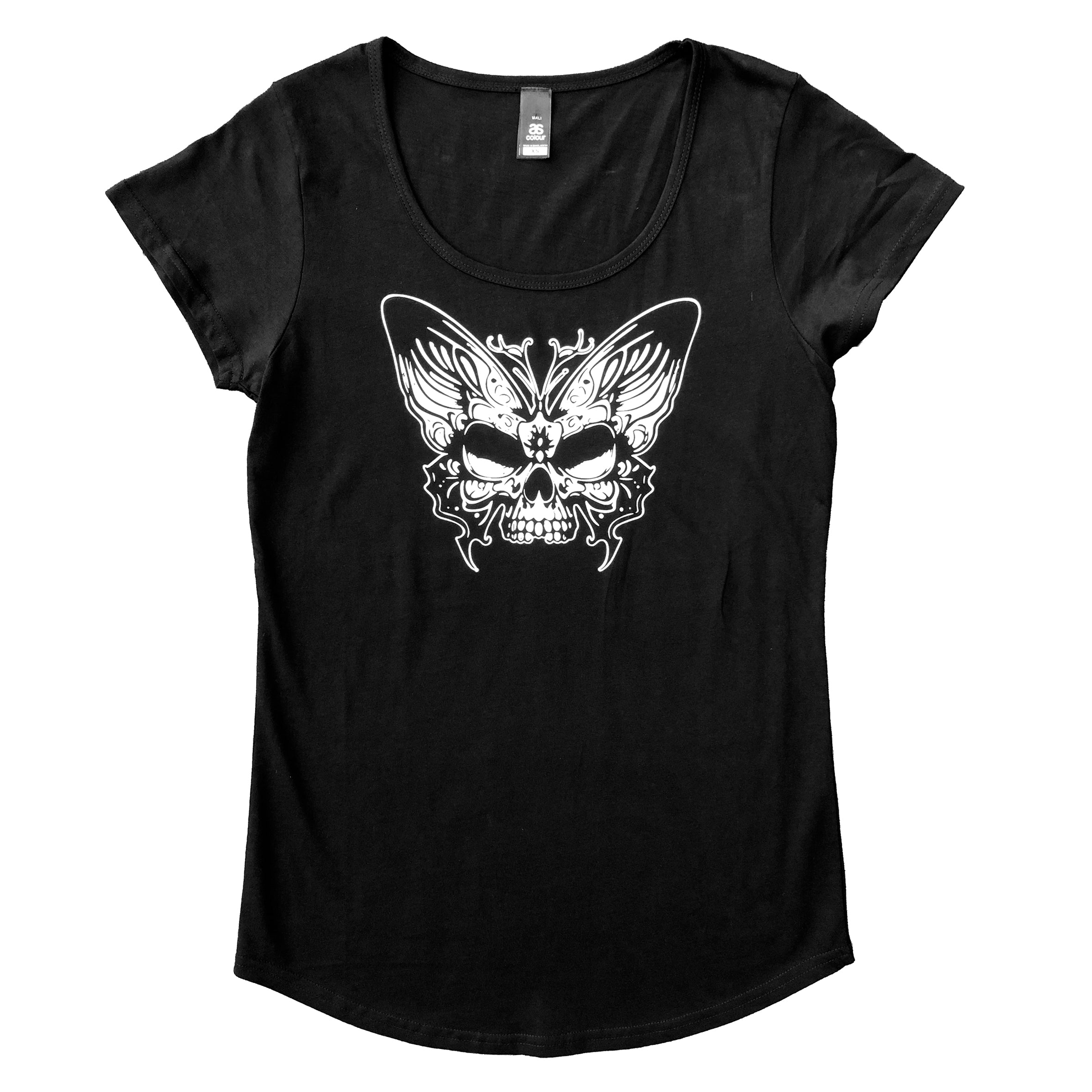 FREAKSHOW ~ BUTTERFLY SKULL T-SHIRT