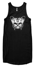 FREAKSHOW ~ BUTTERFLY SKULL TANK DRESS