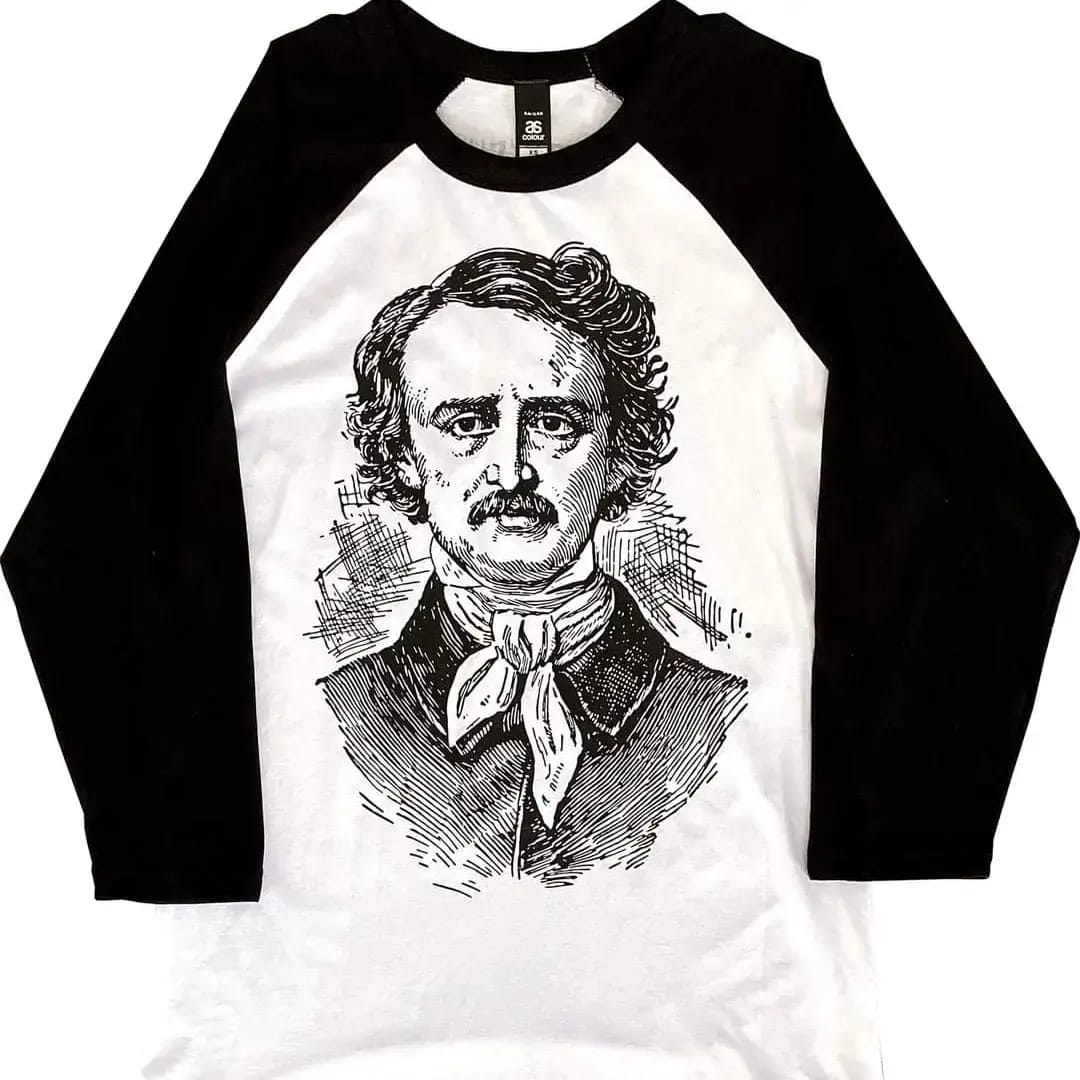 FREAKSHOW ~ EDGAR ALLAN POE RAGLAN T-SHIRT