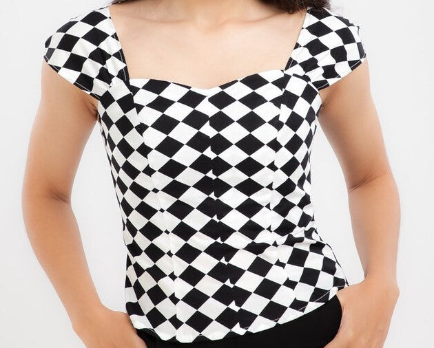FREAKSHOW ~ HARLEQUIN SWEETHEART TOP