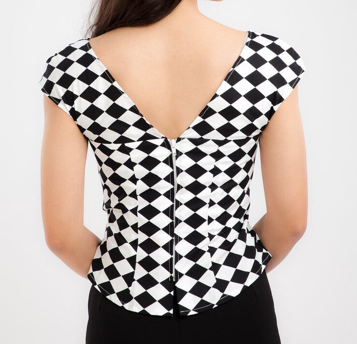 FREAKSHOW ~ HARLEQUIN SWEETHEART TOP