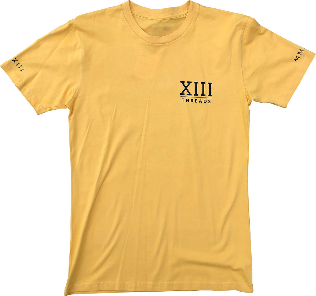 XIII THREADS ~ TIGER SPADE YELLOW T-SHIRT
