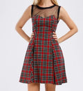 POISON IVY PIN UP ~ TARTAN DRESS WITH POCKETS