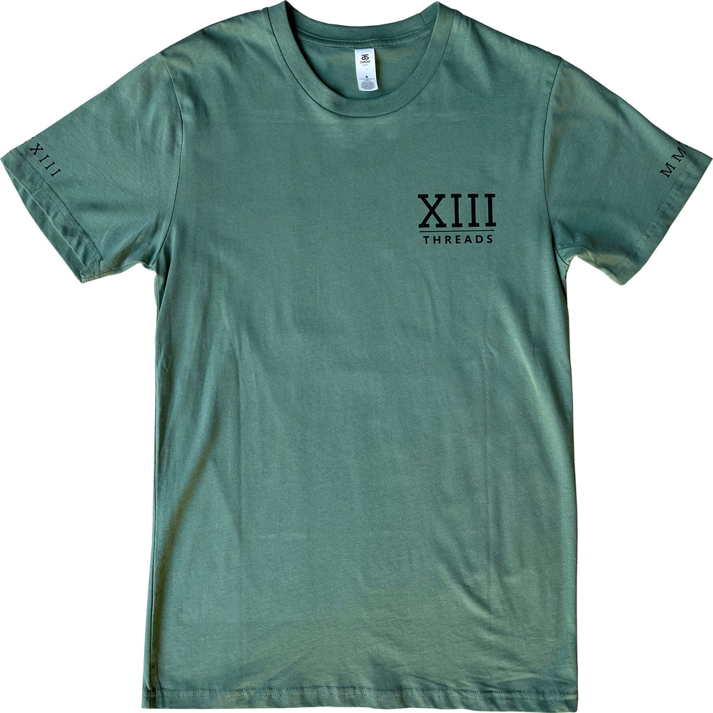 XIII THREADS ~ TIGER SPADE SAGE T-SHIRT