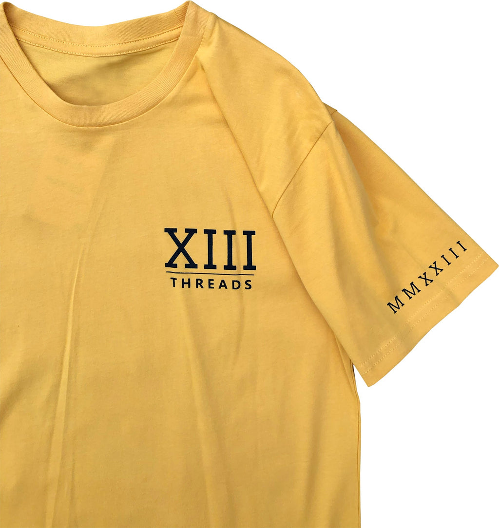 XIII THREADS ~ TIGER SPADE YELLOW T-SHIRT