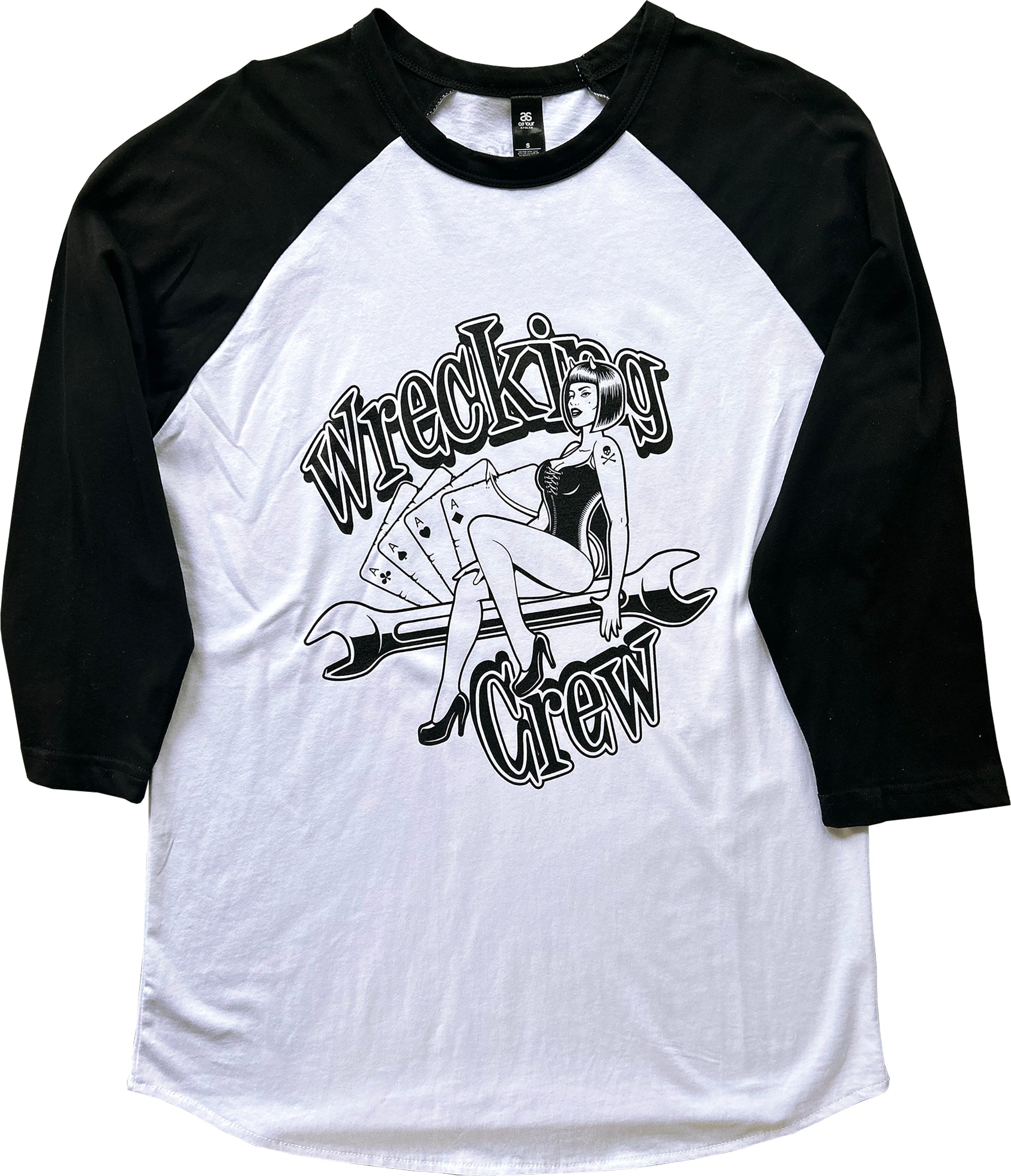 WRECKING CREW ~ LUCI-FER SPANNER RAGLAN T-SHIRT