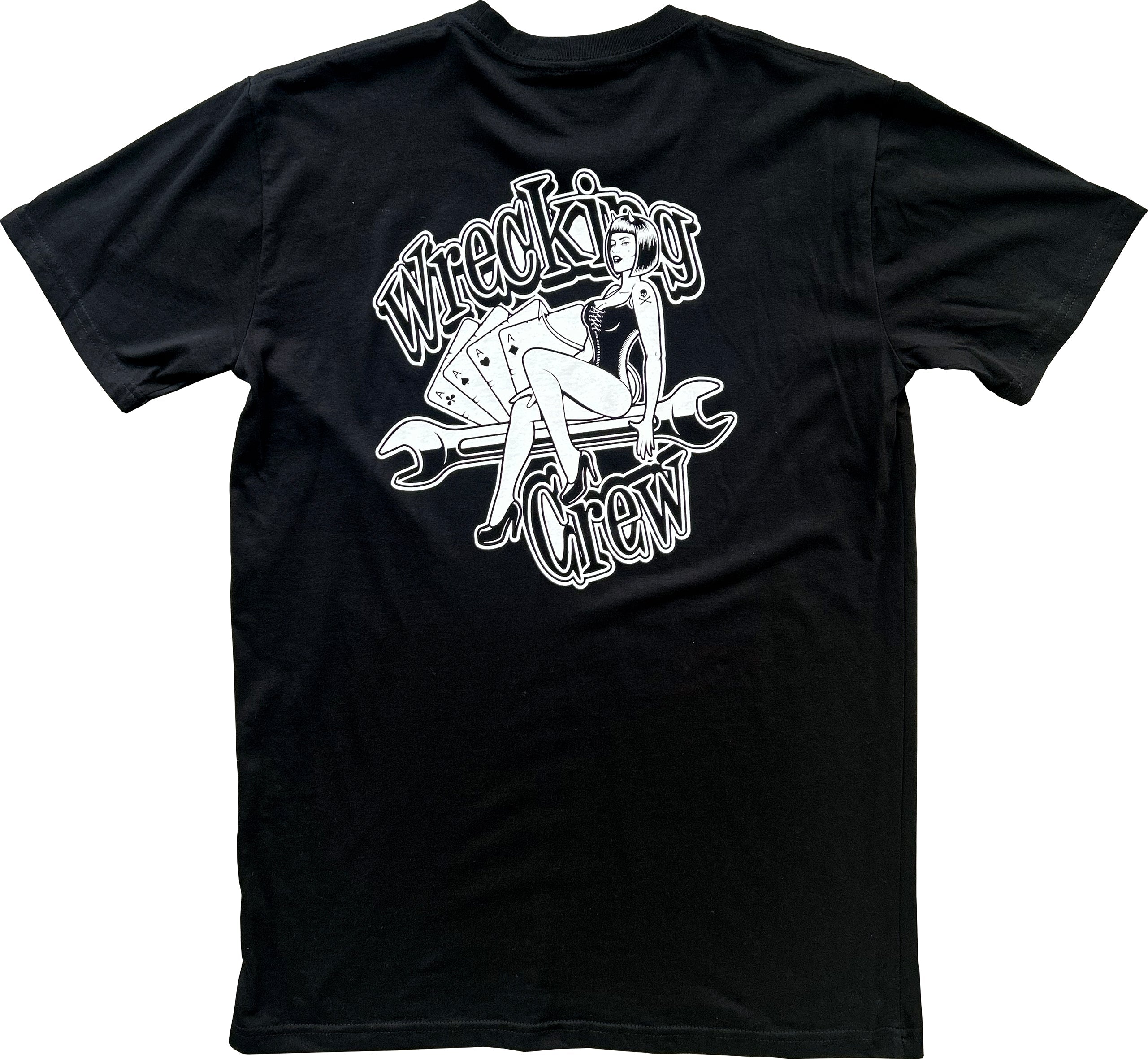 WRECKING CREW ~ LUCI-FER SPANNER BLACK T-SHIRT