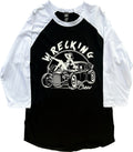 WRECKING CREW ~ BETTY HOTROD RAGLAN T-SHIRT
